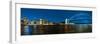 Panoramic Photo of Sydney Skyline with Harbour Bridge in the Evening after Sunset-Fyletto-Framed Photographic Print