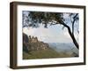 Panoramic Photo of the Three Sisters, Blue Mountains, Katoomba, New South Wales, Australia, Pacific-Matthew Williams-Ellis-Framed Photographic Print