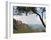 Panoramic Photo of the Three Sisters, Blue Mountains, Katoomba, New South Wales, Australia, Pacific-Matthew Williams-Ellis-Framed Photographic Print