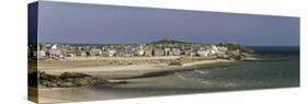 Panoramic Picture of the Popular Seaside Resort of St. Ives, Cornwall, England, United Kingdom-John Woodworth-Stretched Canvas