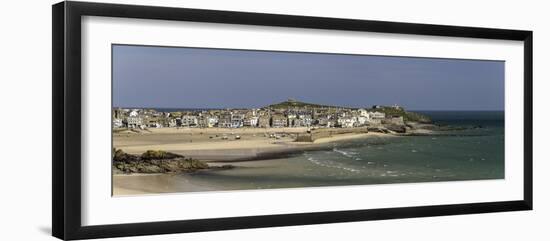 Panoramic Picture of the Popular Seaside Resort of St. Ives, Cornwall, England, United Kingdom-John Woodworth-Framed Photographic Print