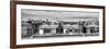 Panoramic Rooftops View, Black and White Photography, Sacre-Cœur Basilica, Paris, France-Philippe Hugonnard-Framed Photographic Print