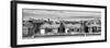 Panoramic Rooftops View, Black and White Photography, Sacre-Cœur Basilica, Paris, France-Philippe Hugonnard-Framed Photographic Print