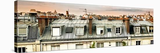 Panoramic Rooftops View, Sacre-Cœur Basilica, Paris, France-Philippe Hugonnard-Stretched Canvas