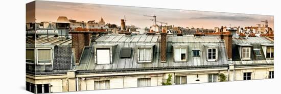 Panoramic Rooftops View, Sacre-Cœur Basilica, Paris, France-Philippe Hugonnard-Stretched Canvas