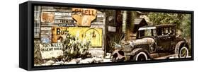 Panoramic - Route 66 - Gas Station - Arizona - United States-Philippe Hugonnard-Framed Stretched Canvas