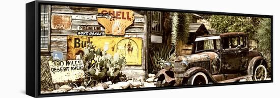 Panoramic - Route 66 - Gas Station - Arizona - United States-Philippe Hugonnard-Framed Stretched Canvas