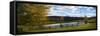 Panoramic scene in the vineyards in Virginia.-Michele Niles-Framed Stretched Canvas