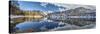 Panoramic Shot of the Lake Malghette in Autumn with Dolomites of Brenta-ClickAlps-Stretched Canvas