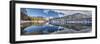 Panoramic Shot of the Lake Malghette in Autumn with Dolomites of Brenta-ClickAlps-Framed Photographic Print