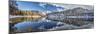 Panoramic Shot of the Lake Malghette in Autumn with Dolomites of Brenta-ClickAlps-Mounted Photographic Print