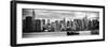 Panoramic Skyline Manhattan with Empire State Building and Chrysler Building-Philippe Hugonnard-Framed Photographic Print