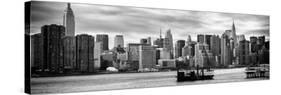 Panoramic Skyline Manhattan with Empire State Building and Chrysler Building-Philippe Hugonnard-Stretched Canvas