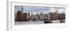 Panoramic Skyline Manhattan with Empire State Building and Chrysler Building-Philippe Hugonnard-Framed Photographic Print