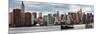 Panoramic Skyline Manhattan with Empire State Building and Chrysler Building-Philippe Hugonnard-Mounted Photographic Print