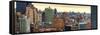 Panoramic Skyline Manhattan-Philippe Hugonnard-Framed Stretched Canvas