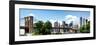 Panoramic Skyline of Manhattan, Brooklyn Bridge and One World Trade Center, New York City, US-Philippe Hugonnard-Framed Photographic Print