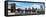 Panoramic Skyline of New York City, Manhattan and Brooklyn Bridge, One World Trade Center, US-Philippe Hugonnard-Framed Stretched Canvas