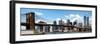 Panoramic Skyline of New York City, Manhattan and Brooklyn Bridge, One World Trade Center, US-Philippe Hugonnard-Framed Premium Photographic Print