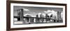 Panoramic, Skyline of NYC, Manhattan and Brooklyn Bridge, One World Trade Center, US-Philippe Hugonnard-Framed Premium Photographic Print