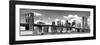 Panoramic, Skyline of NYC, Manhattan and Brooklyn Bridge, One World Trade Center, US-Philippe Hugonnard-Framed Premium Photographic Print