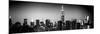 Panoramic Skyline of the Skyscrapers of Manhattan by Night from Brooklyn-Philippe Hugonnard-Mounted Photographic Print