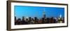 Panoramic Skyline of the Skyscrapers of Manhattan by Nightfall from Brooklyn-Philippe Hugonnard-Framed Photographic Print