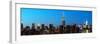 Panoramic Skyline of the Skyscrapers of Manhattan by Nightfall from Brooklyn-Philippe Hugonnard-Framed Photographic Print