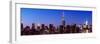 Panoramic Skyline of the Skyscrapers of Manhattan by Nightfall from Brooklyn-Philippe Hugonnard-Framed Photographic Print