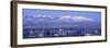 Panoramic Sunset of Salt Lake City with Snow Capped Wasatch Mountains-null-Framed Photographic Print