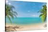 Panoramic Tropical Beach with Coconut Palm-Hydromet-Stretched Canvas