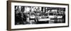 Panoramic Urban View - Yellow Cab on 7th Avenue at Times Square by Night-Philippe Hugonnard-Framed Photographic Print