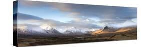 Panoramic View Across Rannoch Moor Towards Mountains of the Black Mount Range, Scotland-Lee Frost-Stretched Canvas