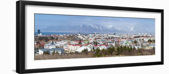 Panoramic View across the City of Reykjavik, Iceland, Polar Regions-Chris Hepburn-Framed Photographic Print