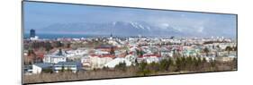 Panoramic View across the City of Reykjavik, Iceland, Polar Regions-Chris Hepburn-Mounted Photographic Print