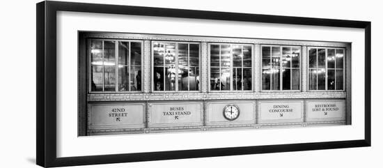 Panoramic View - Antique Glass in the Corridors of the Grand Central Terminal-Philippe Hugonnard-Framed Photographic Print