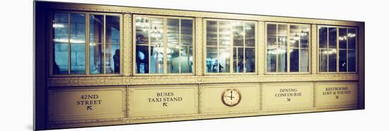 Panoramic View - Antique Glass in the Corridors of the Grand Central Terminal-Philippe Hugonnard-Mounted Photographic Print