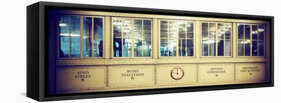 Panoramic View - Antique Glass in the Corridors of the Grand Central Terminal-Philippe Hugonnard-Framed Stretched Canvas