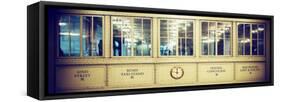 Panoramic View - Antique Glass in the Corridors of the Grand Central Terminal-Philippe Hugonnard-Framed Stretched Canvas