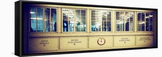 Panoramic View - Antique Glass in the Corridors of the Grand Central Terminal-Philippe Hugonnard-Framed Stretched Canvas