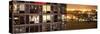 Panoramic View - Architecture and Building in Downtown Manhattan by Night-Philippe Hugonnard-Stretched Canvas