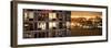 Panoramic View - Architecture and Building in Downtown Manhattan by Night-Philippe Hugonnard-Framed Photographic Print