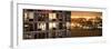 Panoramic View - Architecture and Building in Downtown Manhattan by Night-Philippe Hugonnard-Framed Photographic Print