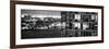 Panoramic View - Architecture and Building in Downtown Manhattan by Night-Philippe Hugonnard-Framed Photographic Print