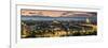 Panoramic View at Dusk, Turin, Piedmont, Italy-Stefano Politi Markovina-Framed Photographic Print