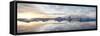 Panoramic View at Sunset During Winter over Jokulsarlon-Lee Frost-Framed Stretched Canvas