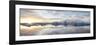 Panoramic View at Sunset During Winter over Jokulsarlon-Lee Frost-Framed Premium Photographic Print