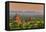 Panoramic View at Sunset over the Ancient Temples and Pagodas, Bagan, Myanmar or Burma-Stefano Politi Markovina-Framed Stretched Canvas