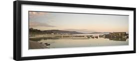 Panoramic View Back to the Harbour at Lyme Regis Taken from the Cobb-John Woodworth-Framed Photographic Print