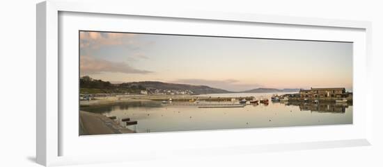 Panoramic View Back to the Harbour at Lyme Regis Taken from the Cobb-John Woodworth-Framed Photographic Print